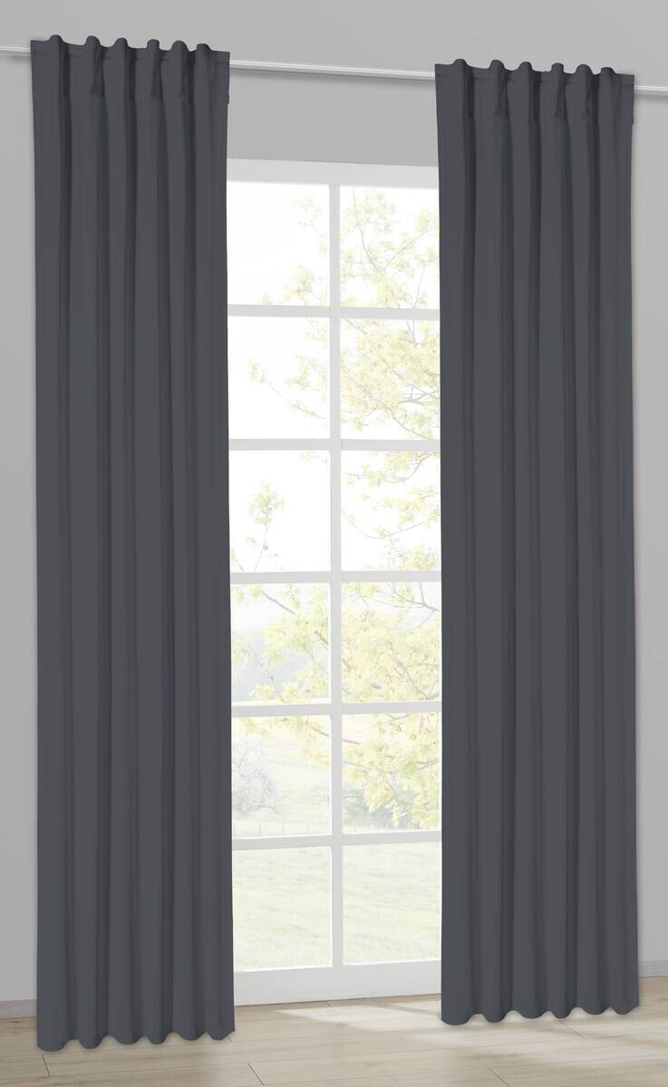 Sensation Verdunklungsvorhang Tim schwarz B/L: ca. 135x245 cm