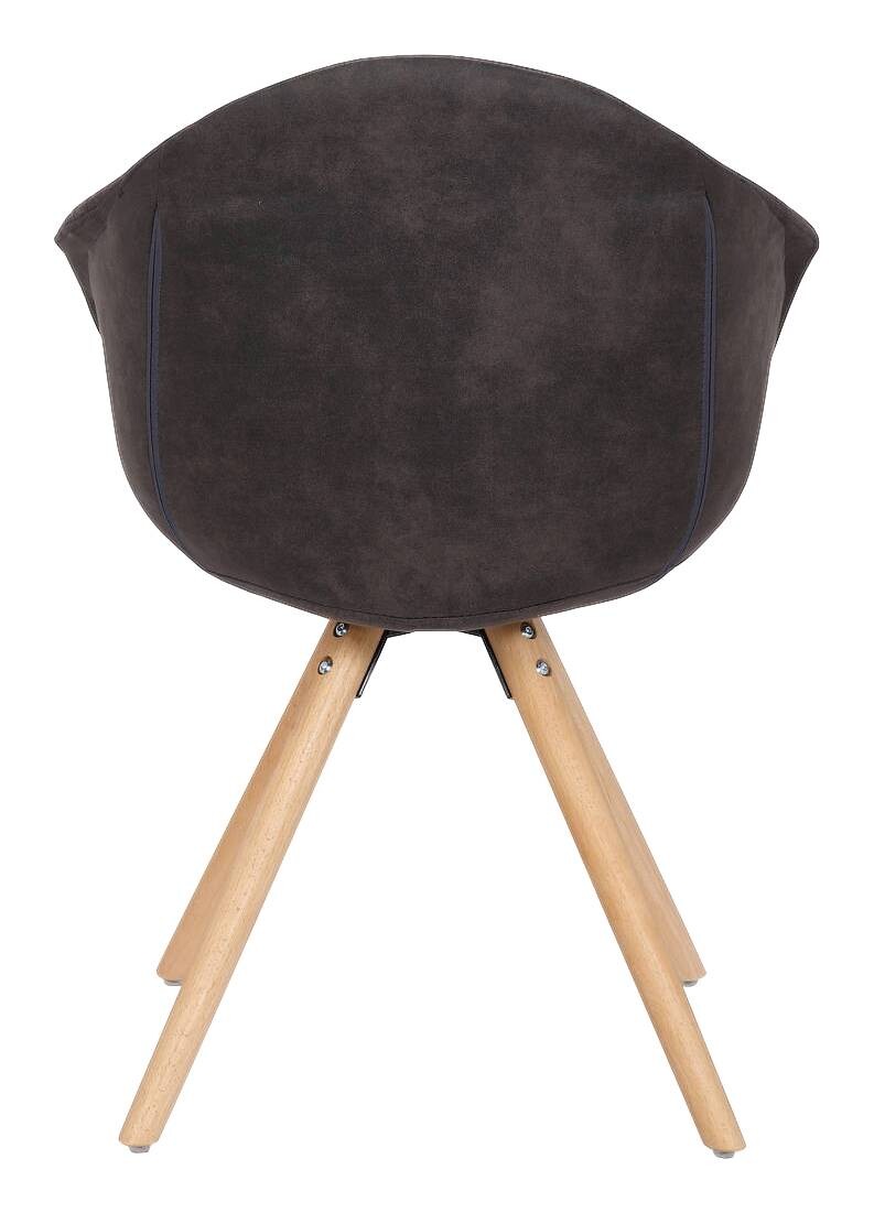 Stuhl Chadwick 100 2er braun Microfaser B/H/T: ca. 59x82x55 cm