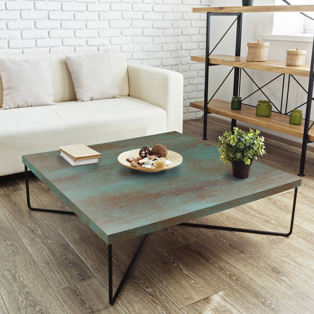 d-c-fix Dekofolie Oxide Steel grün B/L: ca. 67,5x150 cm