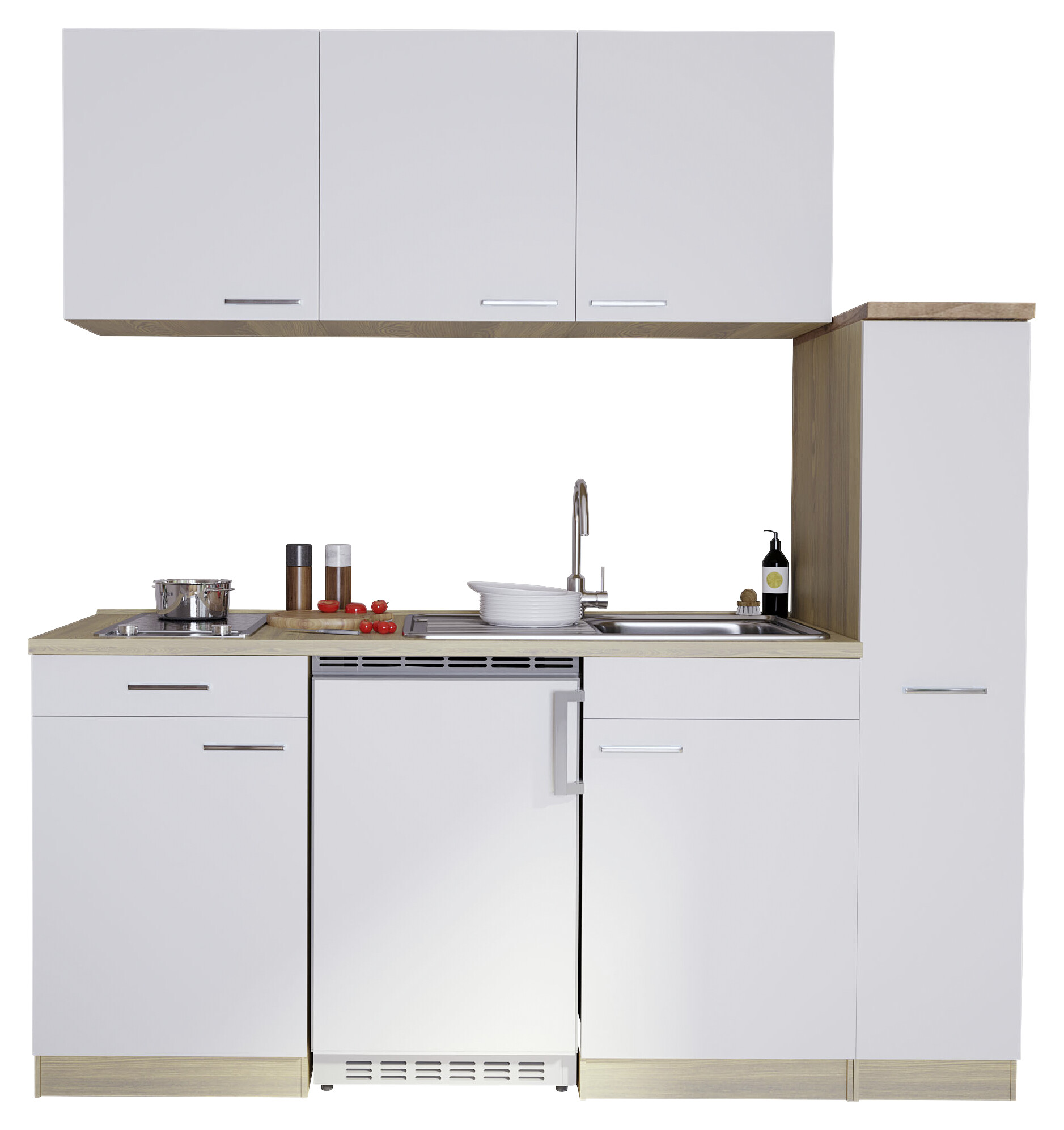 Respekta Küchenblock Economy weiß B/H/T: ca. 180x200x60 cm