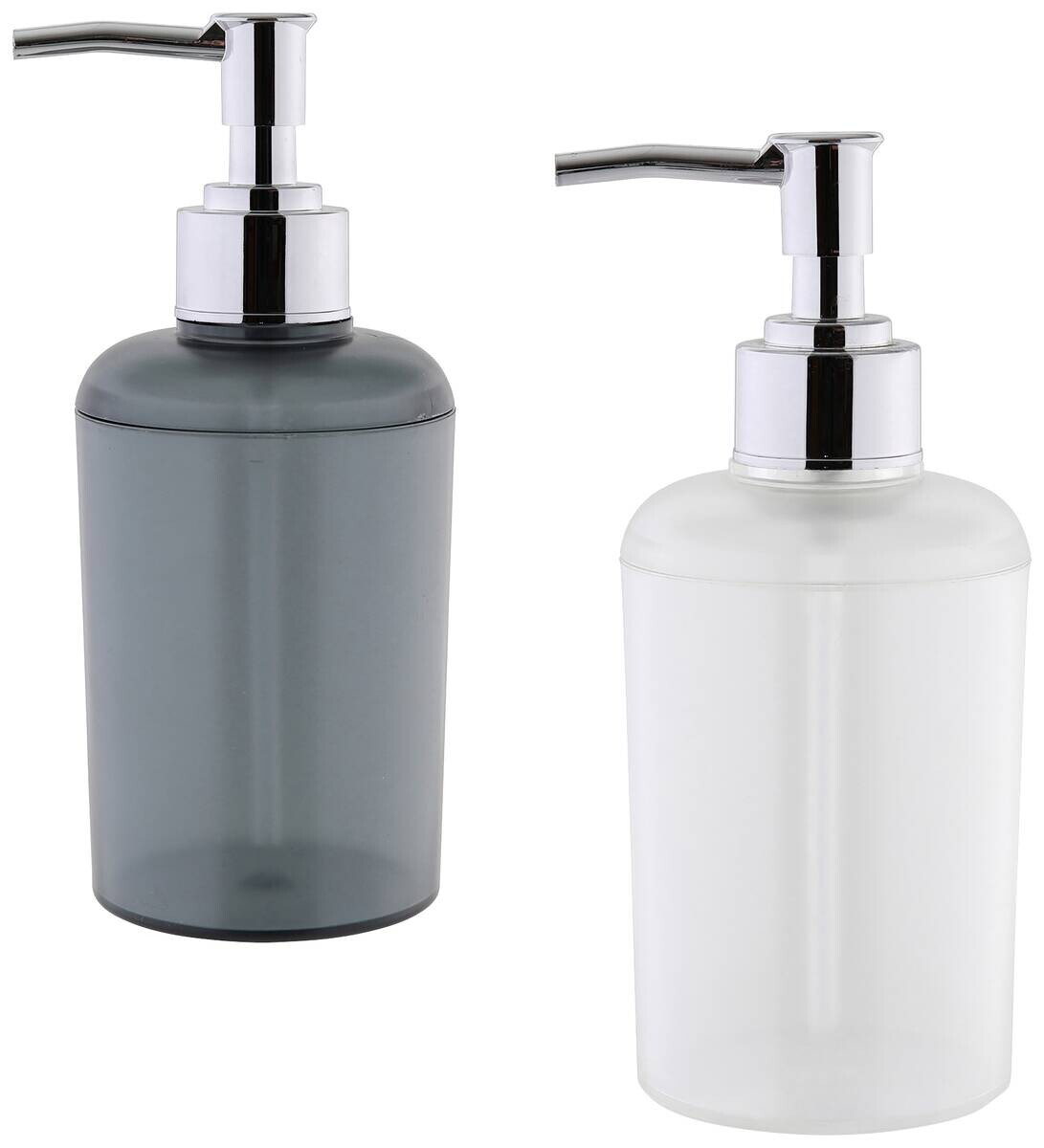 Axentia Seifenspender anthrazit transparent Kunststoff H/D: ca. 16,8x7 cm
