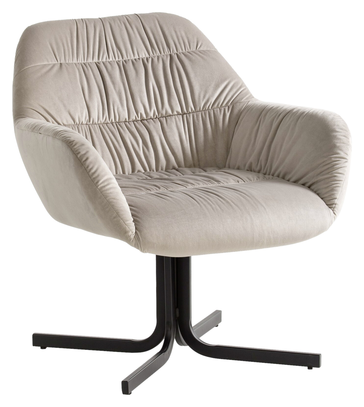 Wohnling Sessel beige Polyester