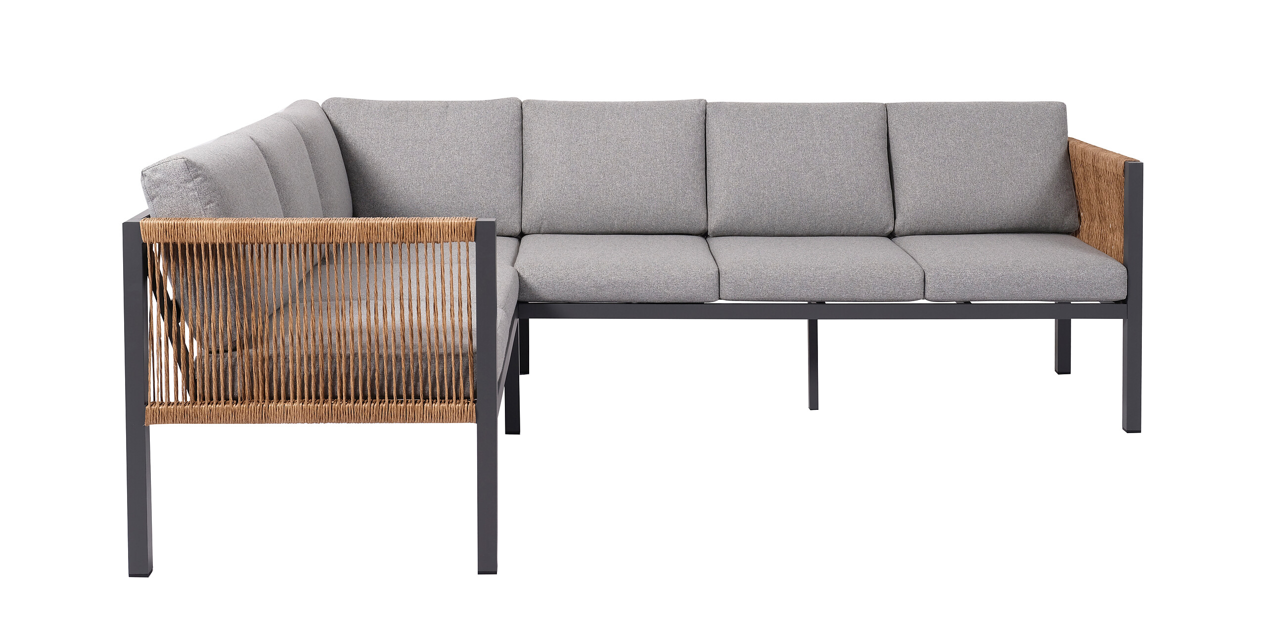 Loungeset grau Aluminium