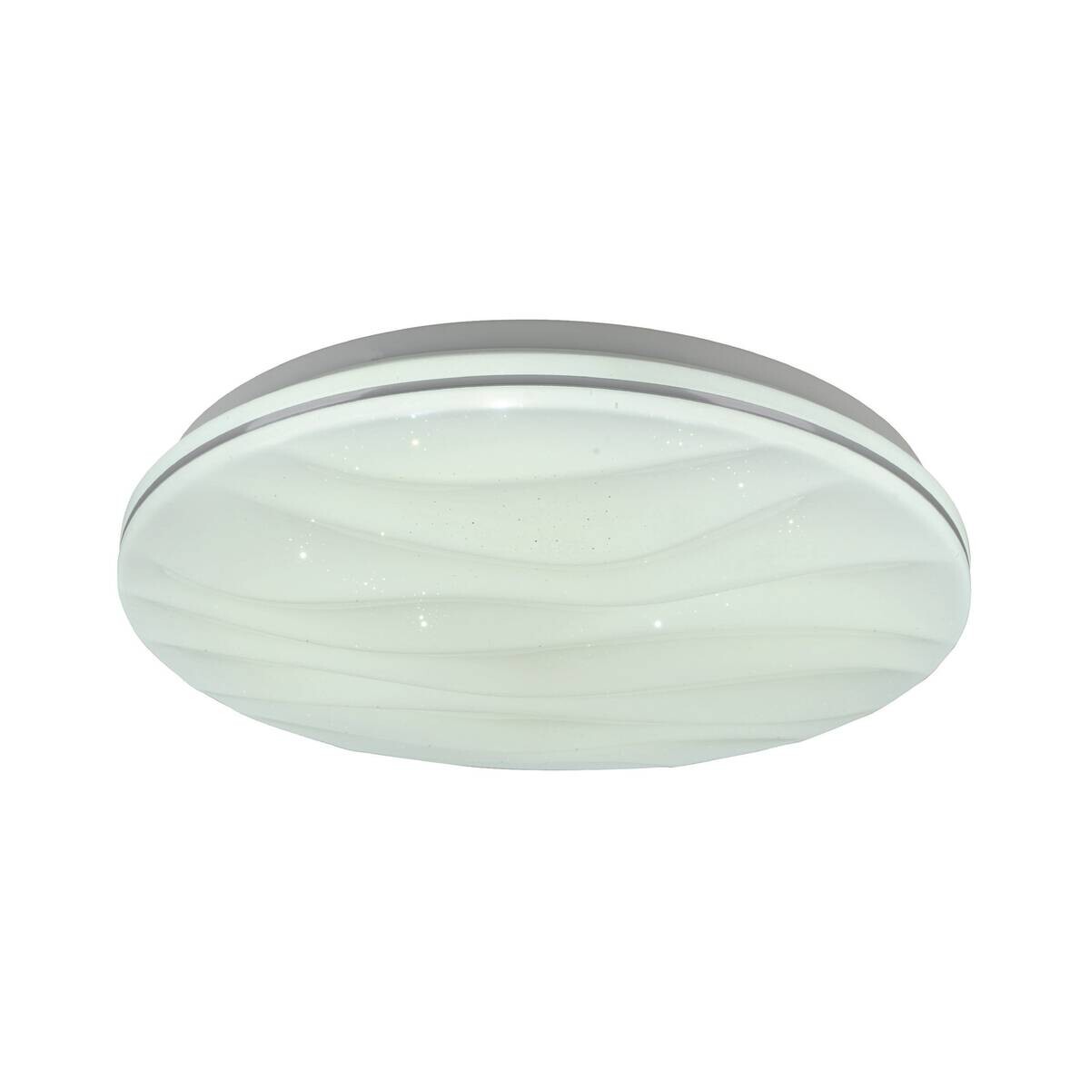 Näve Leuchten Deckenleuchte 1355923 weiß Kunststoff Metall B/H/T: ca. 38x6x38 cm null 1 Brennstellen