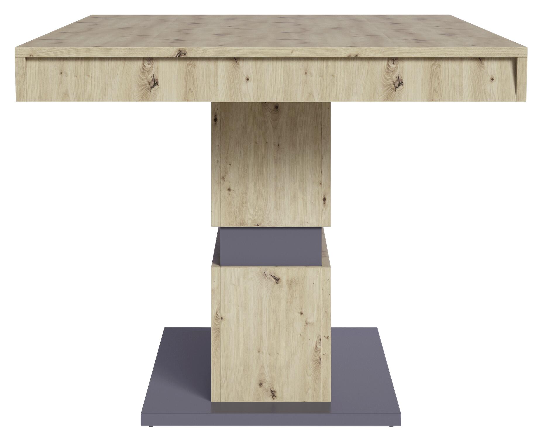 Tisch MATTHEW Eiche Nachbildung anthrazit B/H/T: ca. 160x75x90 cm