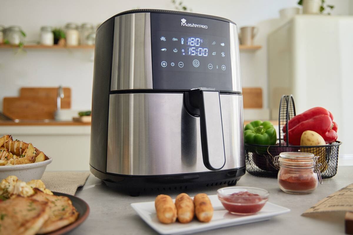 MASTERPRO Heißluftfritteuse BGMP-9167 silber Kunststoff B/H/T: ca. 36x39,5x41 cm ca. 6 l