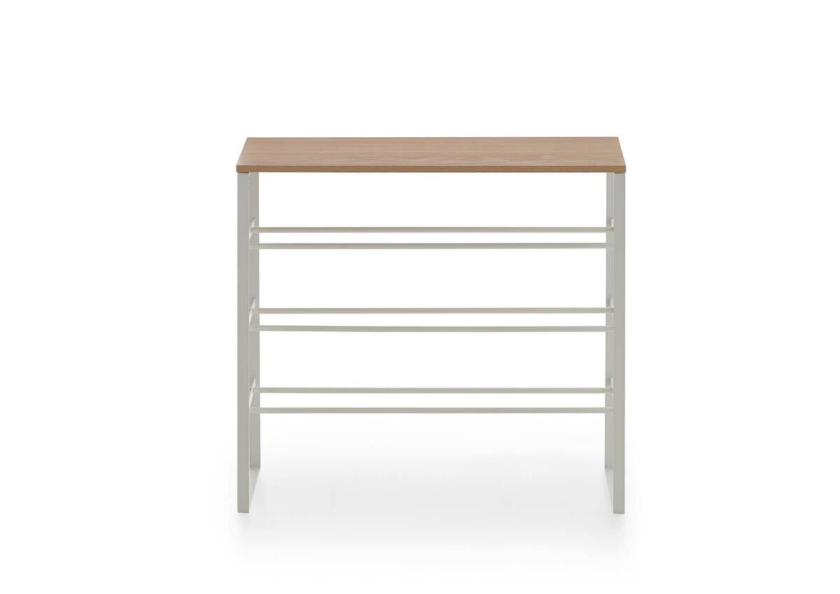 Schuhregal weiß Eiche Artisan Nachbildung B/H/T: ca. 66x61x25 cm