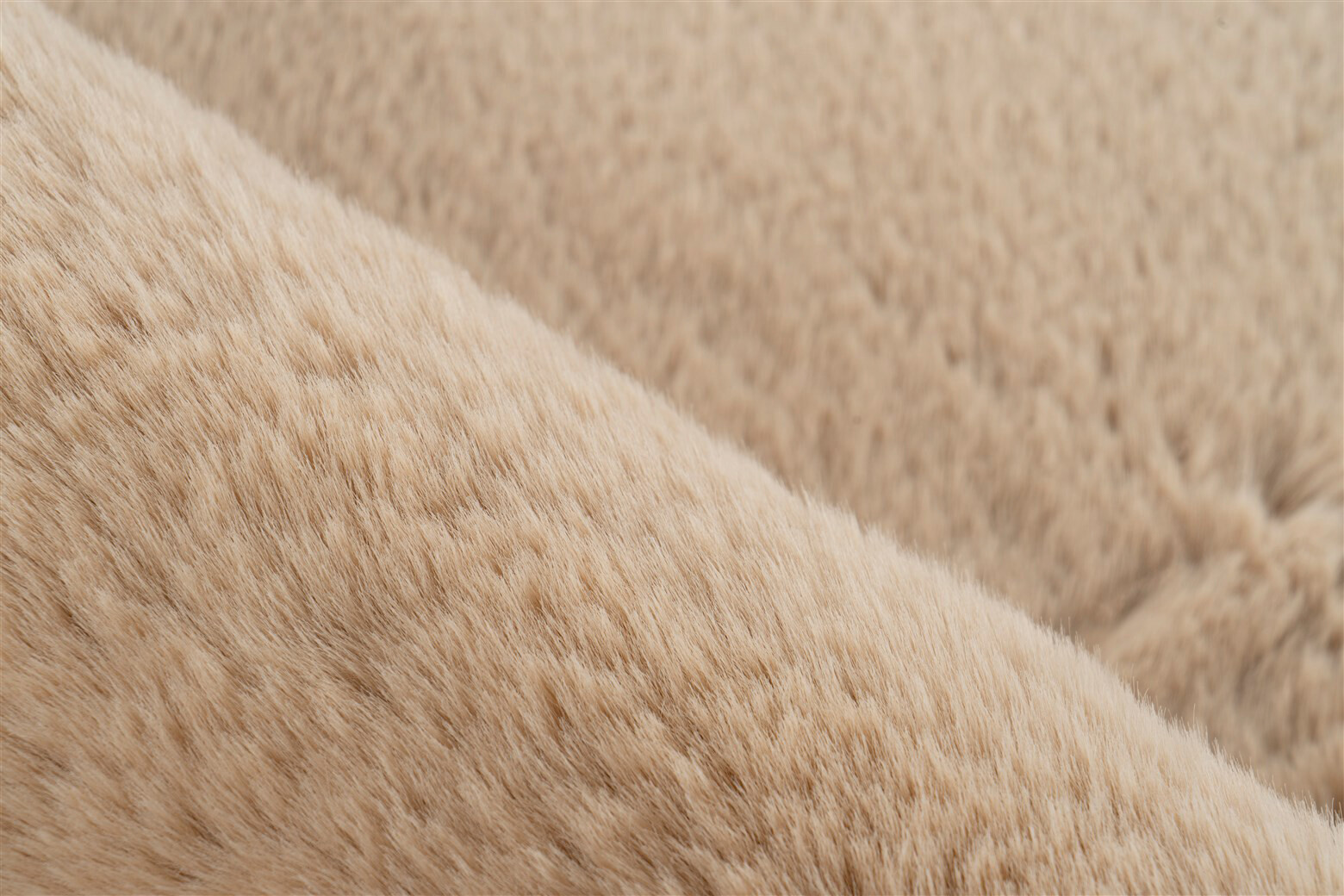 Kayoom Hochflorteppich Badematte Rabbit 425 beige B/H/L: ca. 65x3,5x100 cm