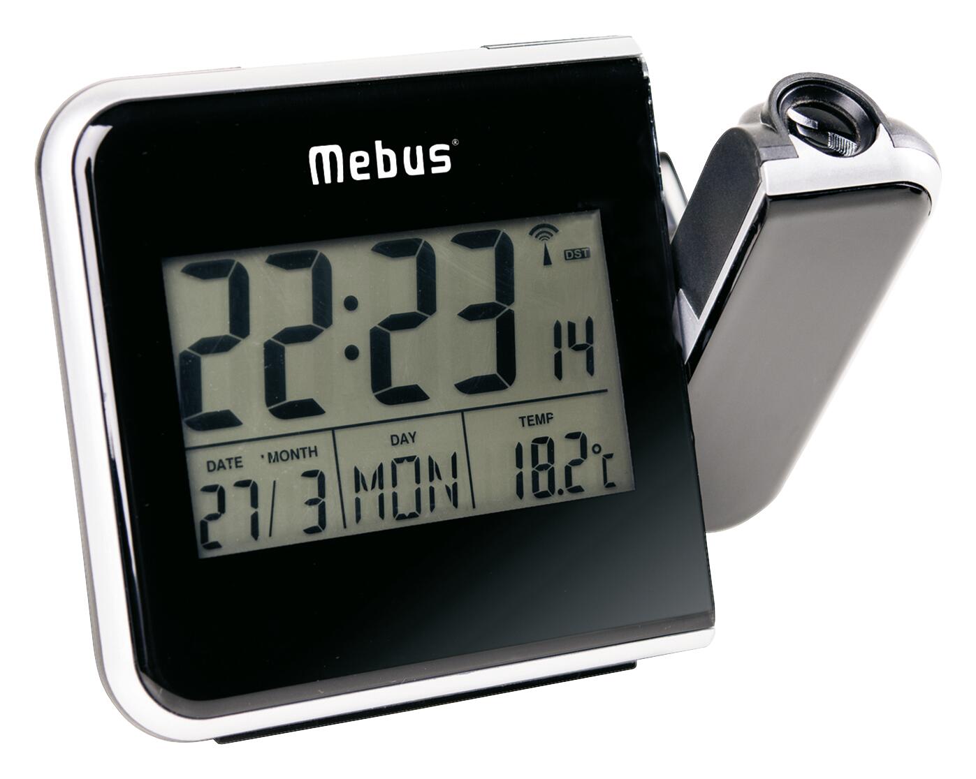 Mebus Wecker schwarz B/L: ca. 6x15 cm