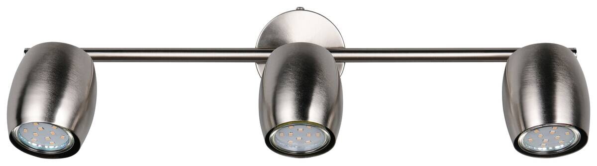 Reality Leuchten Spots Nancy nickel matt Metall B/H/L: ca. 47,5x15,5x8 cm GU10 3 Brennstellen