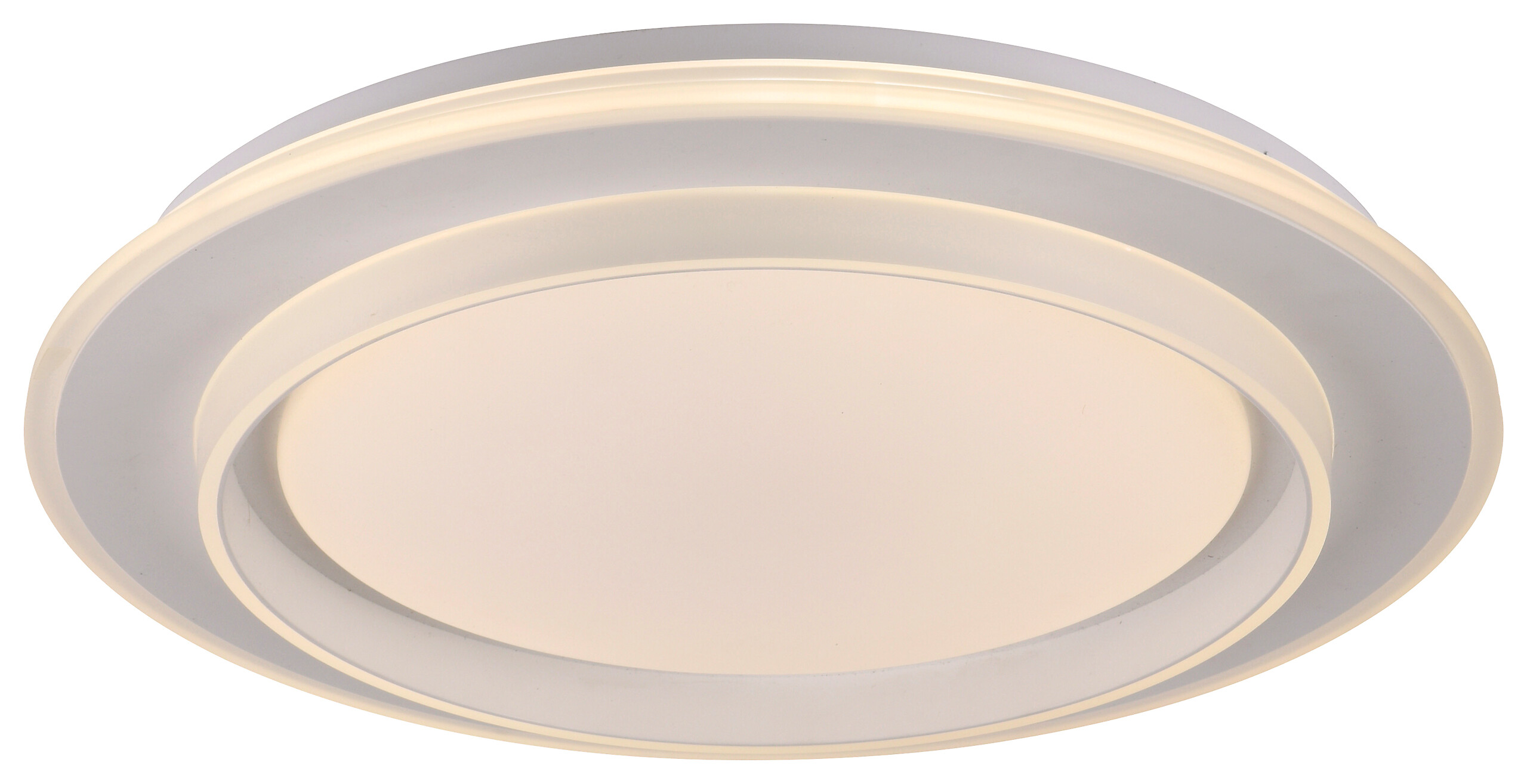 Just Light LED-Deckenleuchte Lago weiß B/H/L: ca. 40x6x40 cm