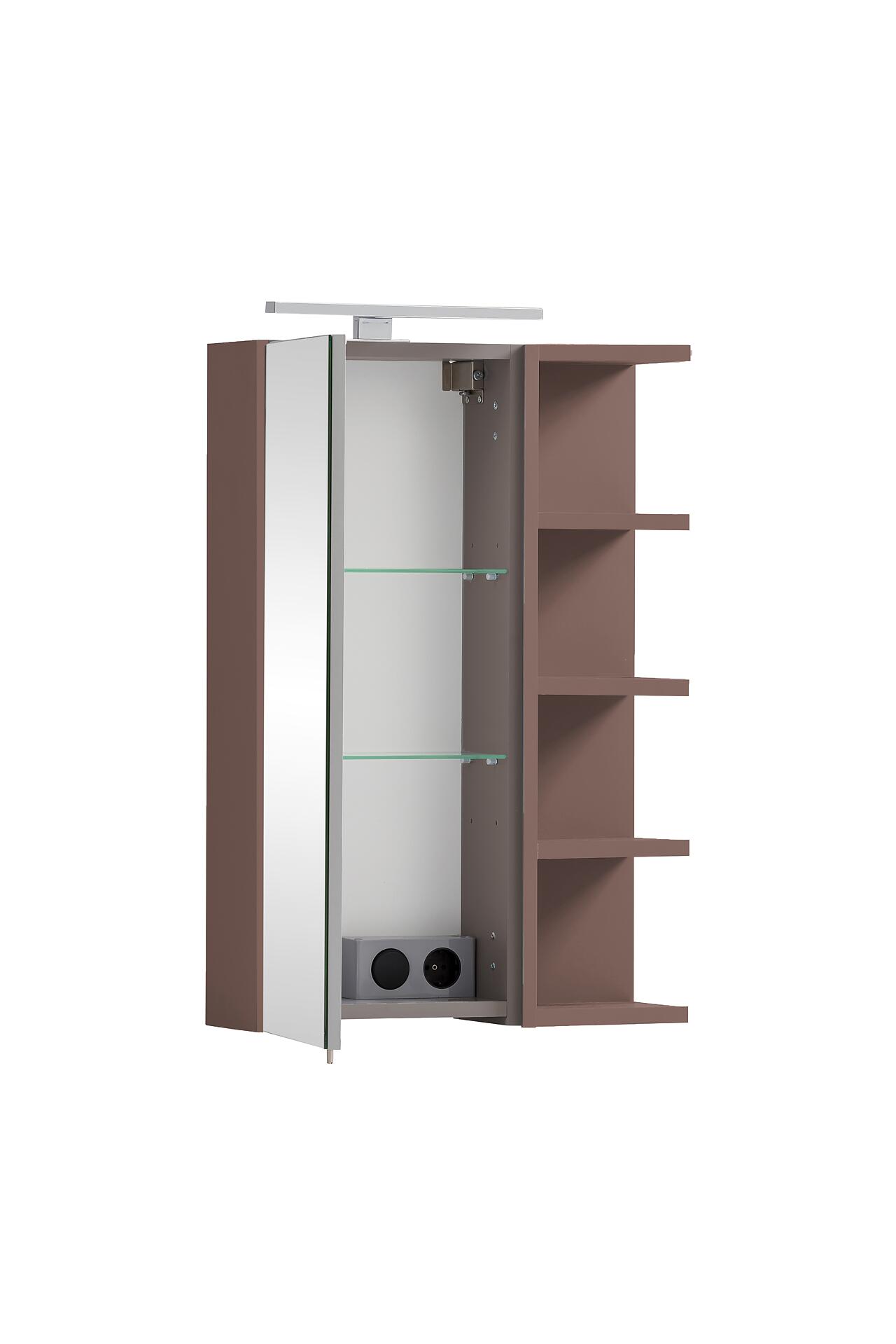 Spiegelschrank Piazza mauve B/H/T: ca. 49,7x74,8x16 cm