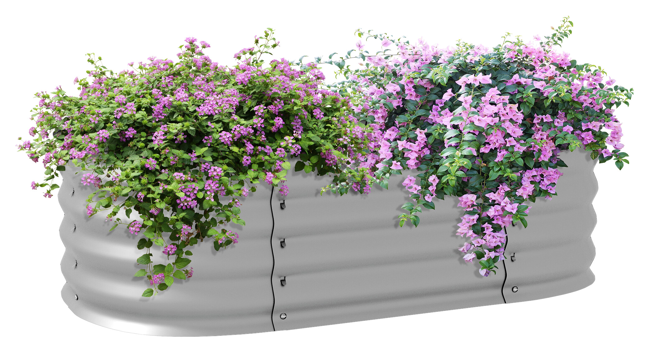 Outsunny Hochbeet silber Metall B/H/L: ca. 62x30x105 cm