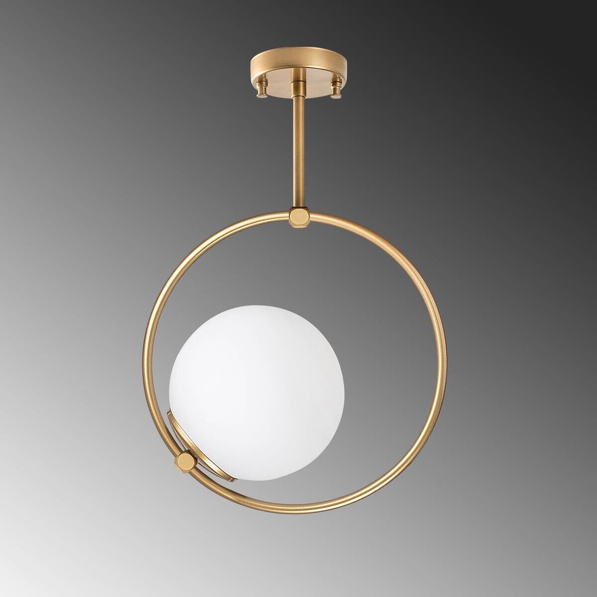 Opviq Deckenleuchte Dolunay-3903 gold B/H/T/L: ca. 26x39x15x26 cm E27 1 Brennstellen