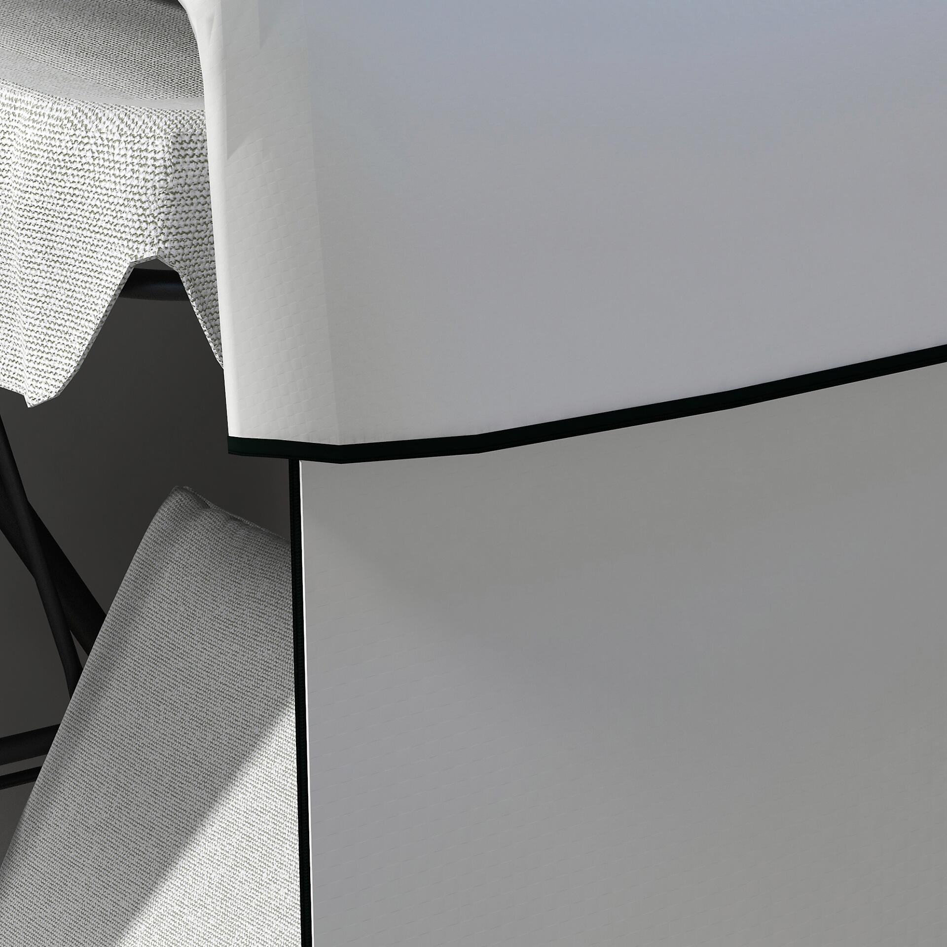 Outsunny Abdeckplane grau Polypropylen B/H/L: ca. 155x215x150 cm