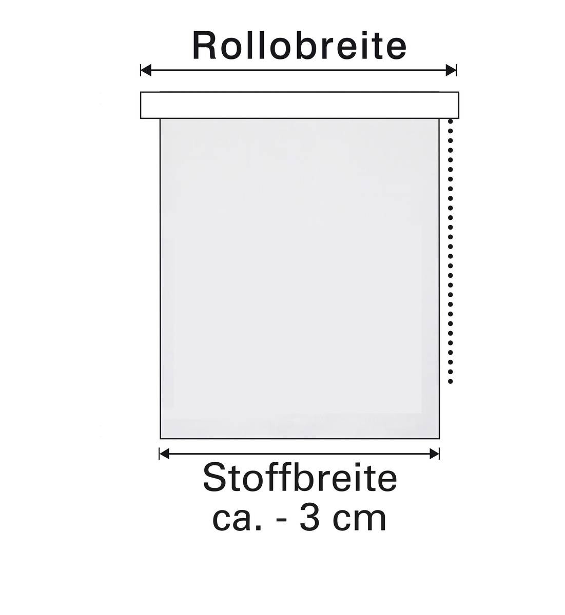 Boviva Rollo Struktur schwarz B/L: ca. 45x150 cm