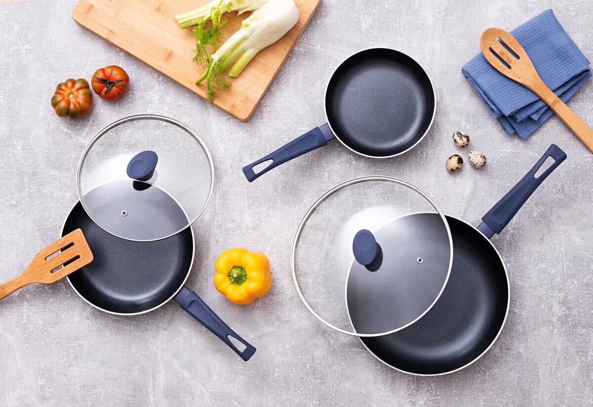 SAN IGNACIO Kochgeschirrset ATLAS schwarz Aluminium 5 tlg.