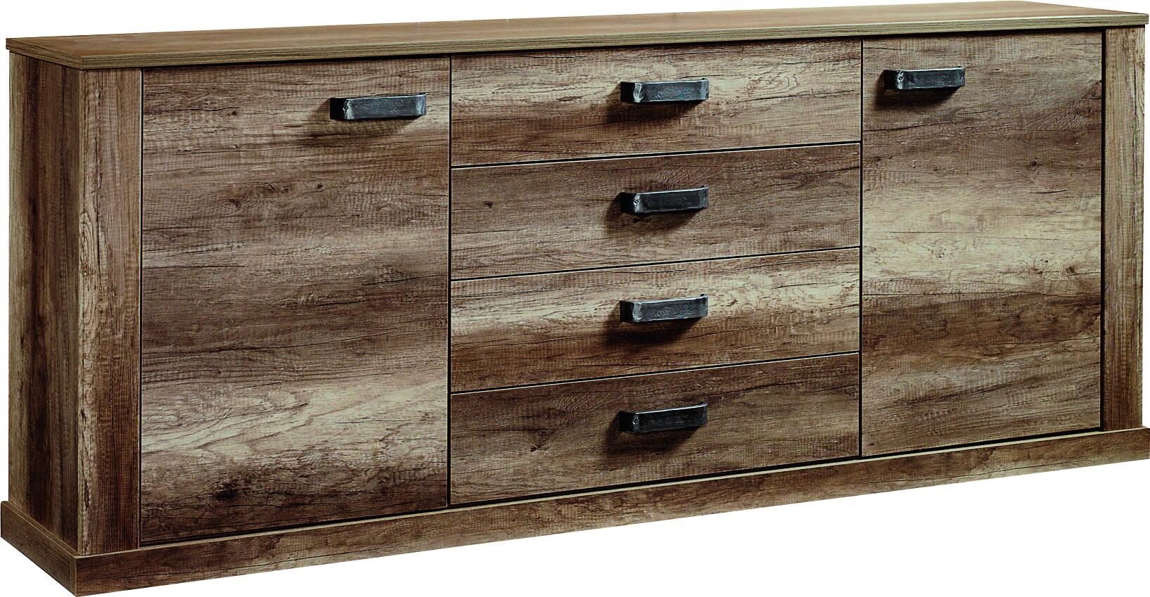 Sideboard Aalborg Oak Monument Nachbildung Spanplatte B/H/T: ca. 212x86x40 cm