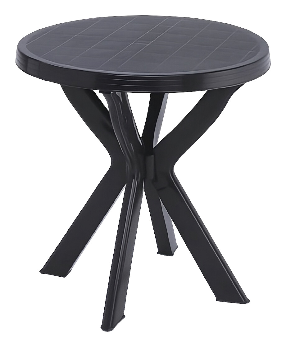 ProGarden Kunststofftisch Don anthrazit Kunststoff H/D: ca. 72x70 cm