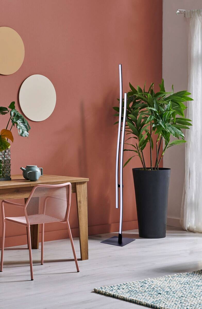 Näve Leuchten LED-Leuchten 2069722 schwarz Metall Kunststoff B/H/T: ca. 13x130x13 cm 2 Brennstellen