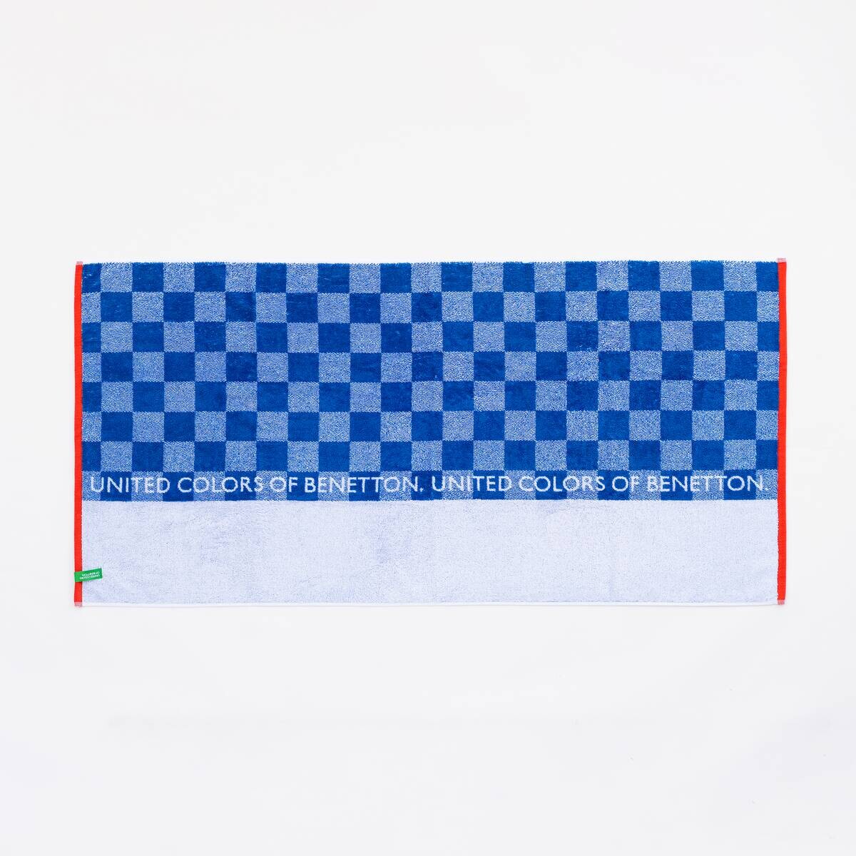BENETTON Kinder-Strandtuch blau Baumwolle B/L: ca. 140x70 cm