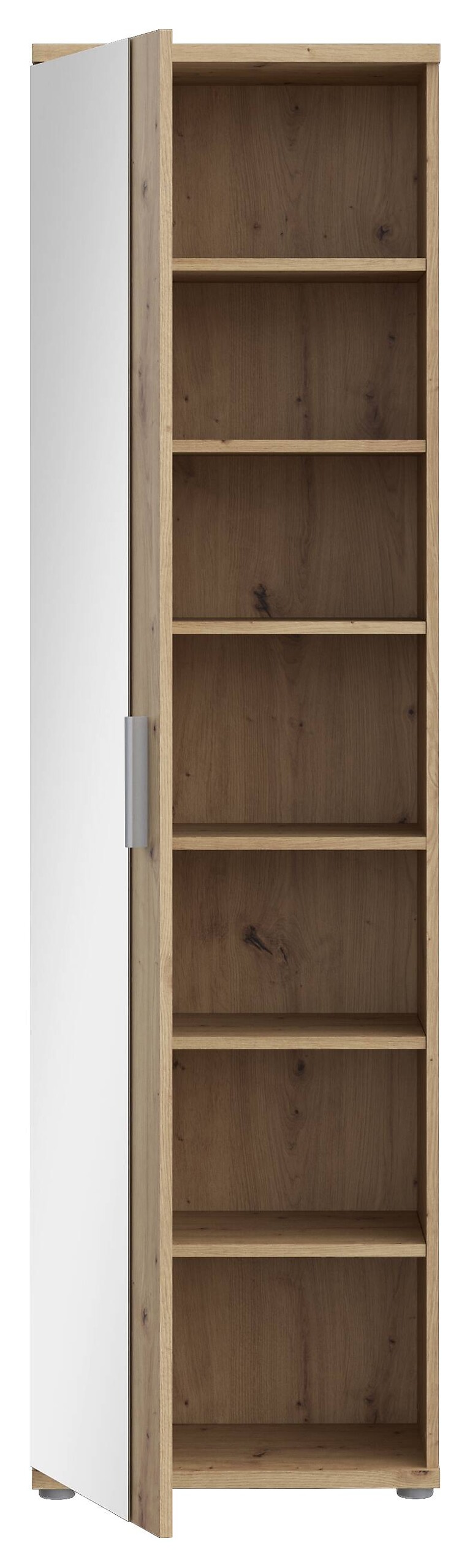 Mehrzweckschrank Eiche Artisan Nachbildung B/H/T: ca. 50x179x35 cm