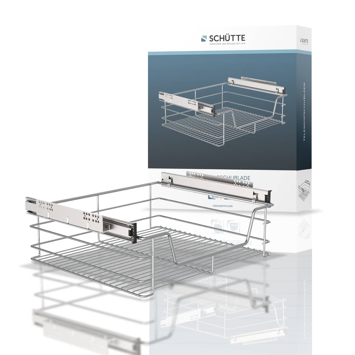 Eyckhaus Teleskopschublade Chrom Chrom