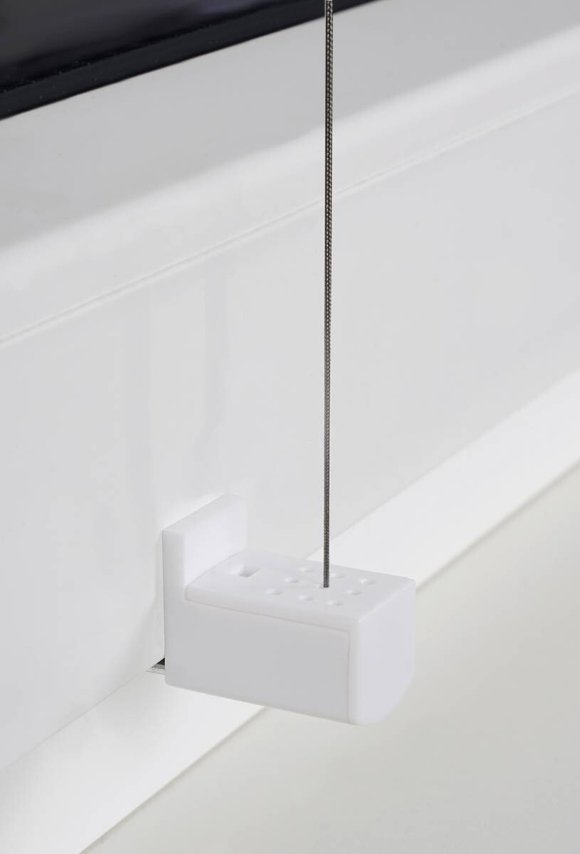 Klemmplissee hellgrau B/L: ca. 80x130 cm