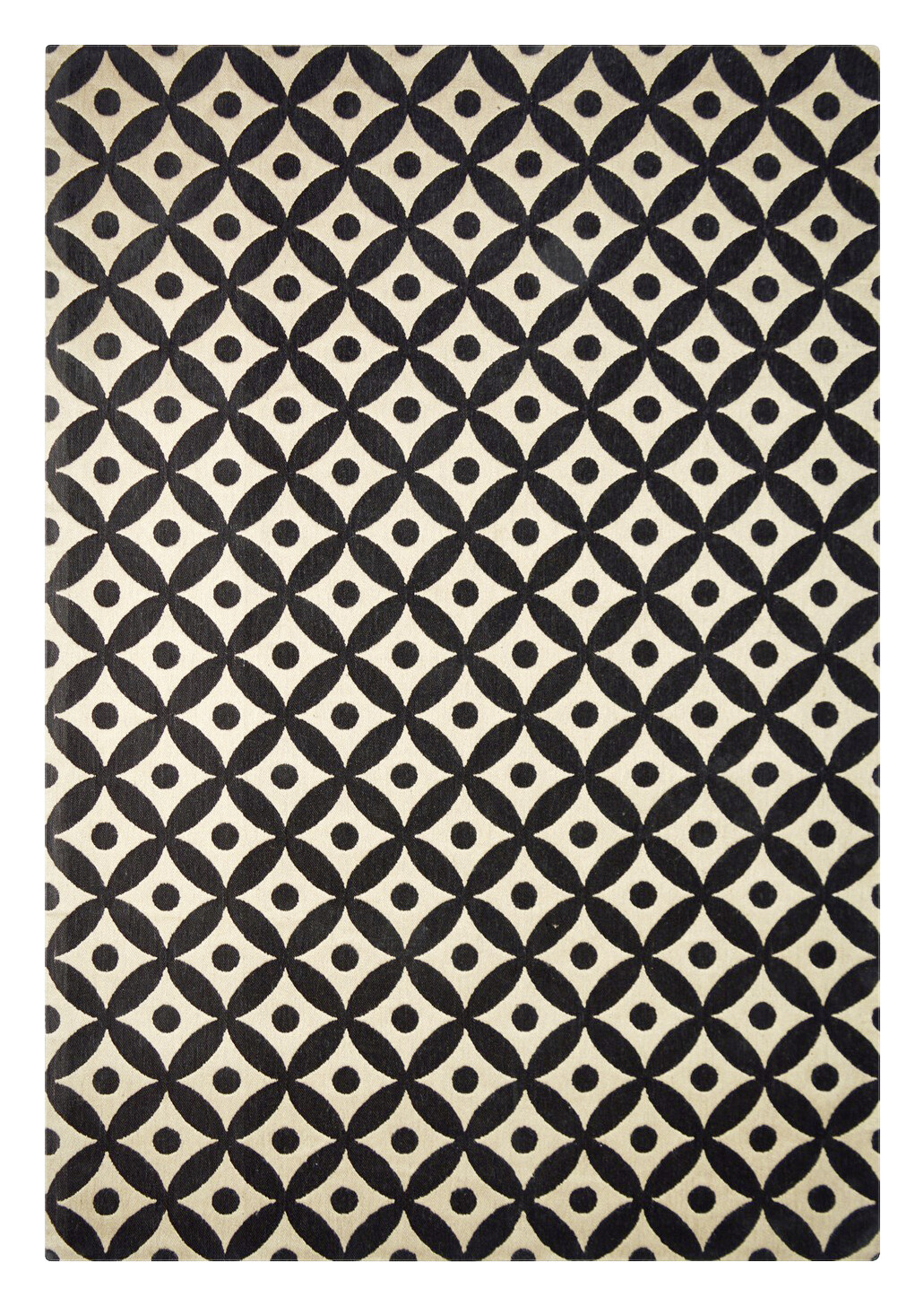 Kayoom Kurzflorteppich Scandy 210 schwarz B/L: ca. 80x150 cm