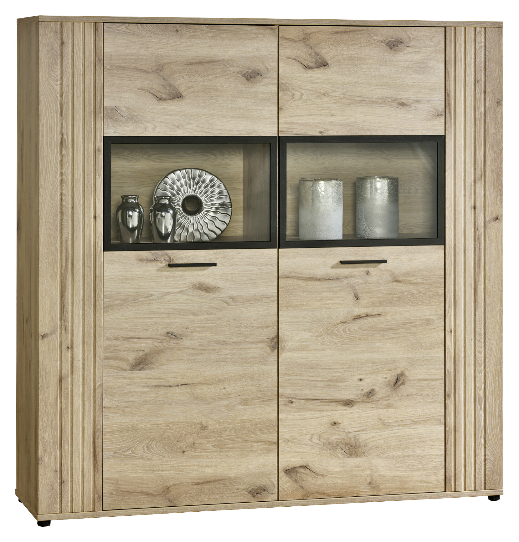 Highboard Turin Eiche Viking Nachbildung B/H/T: ca. 150x157x40 cm