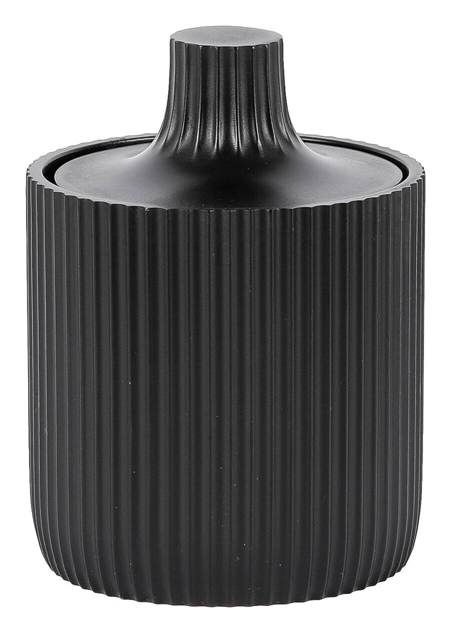 Aufbewahrungsdose Samos schwarz Polyresin B/H: ca. 8,5x12 cm