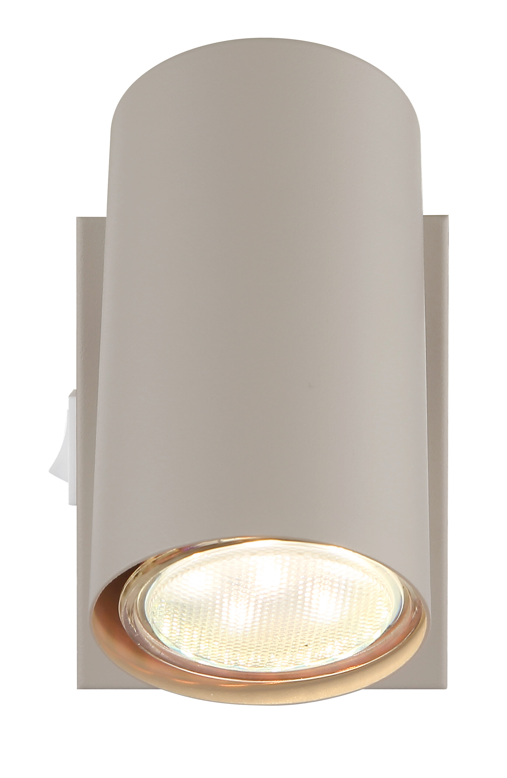 GLOBO Spot sand weiß Metall B/H: ca. 7x10 cm GU10 1 Brennstellen