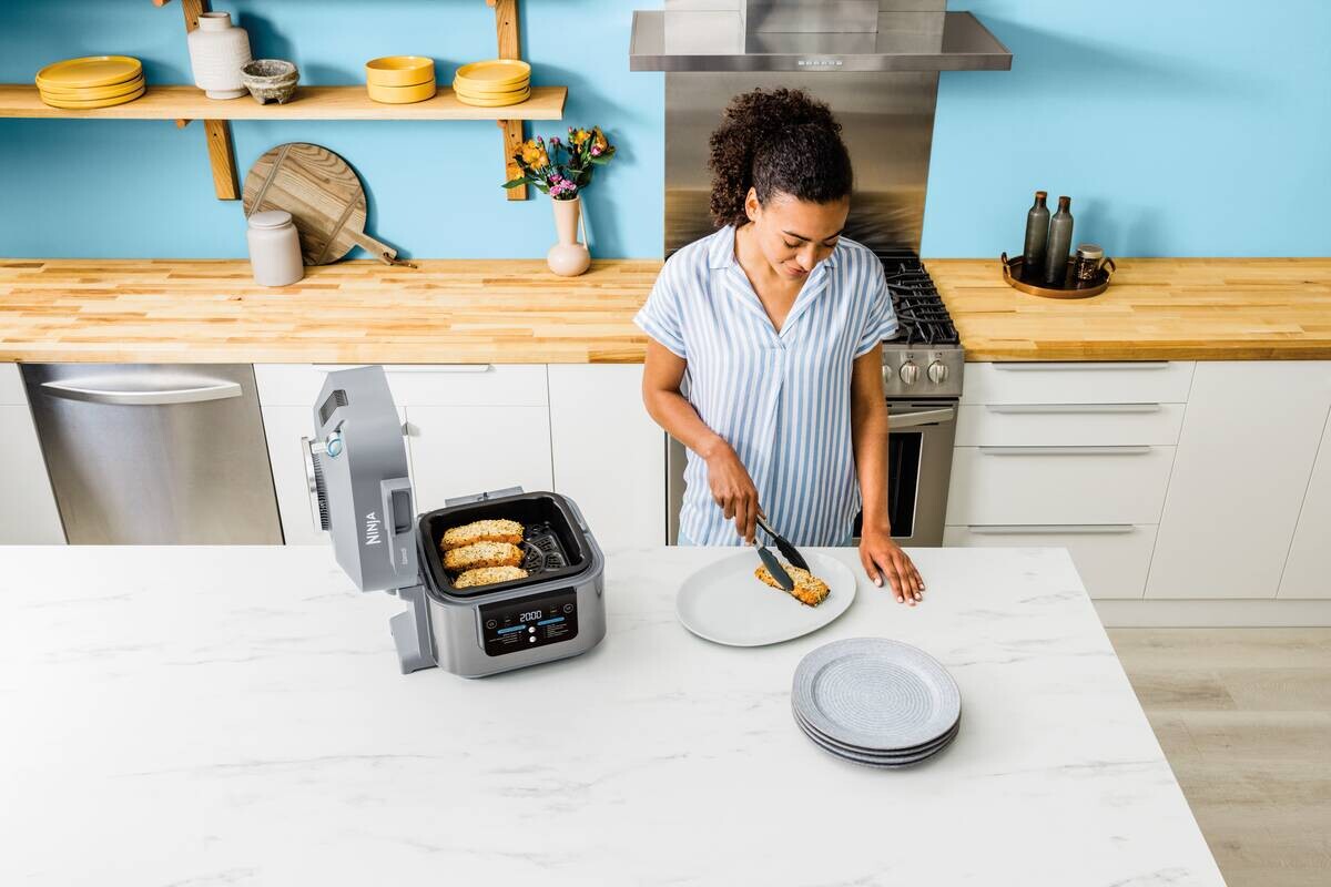 Ninja Heißluftfritteuse ON400EU grau Kunststoff B/H/L: ca. 33x31x35 cm ca. 5,7 l