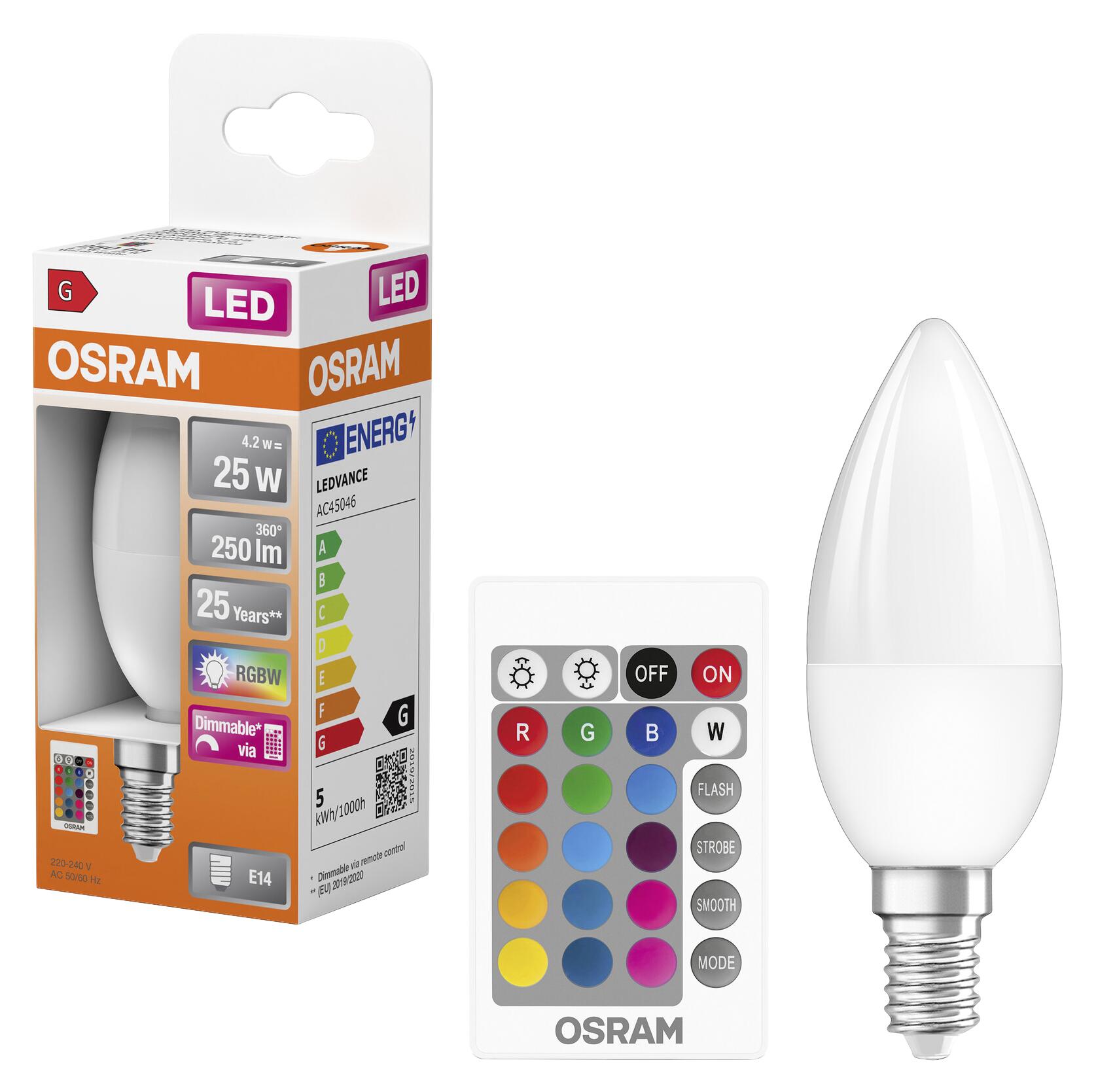 OSRAM Kerzenlampe AC45046 E14