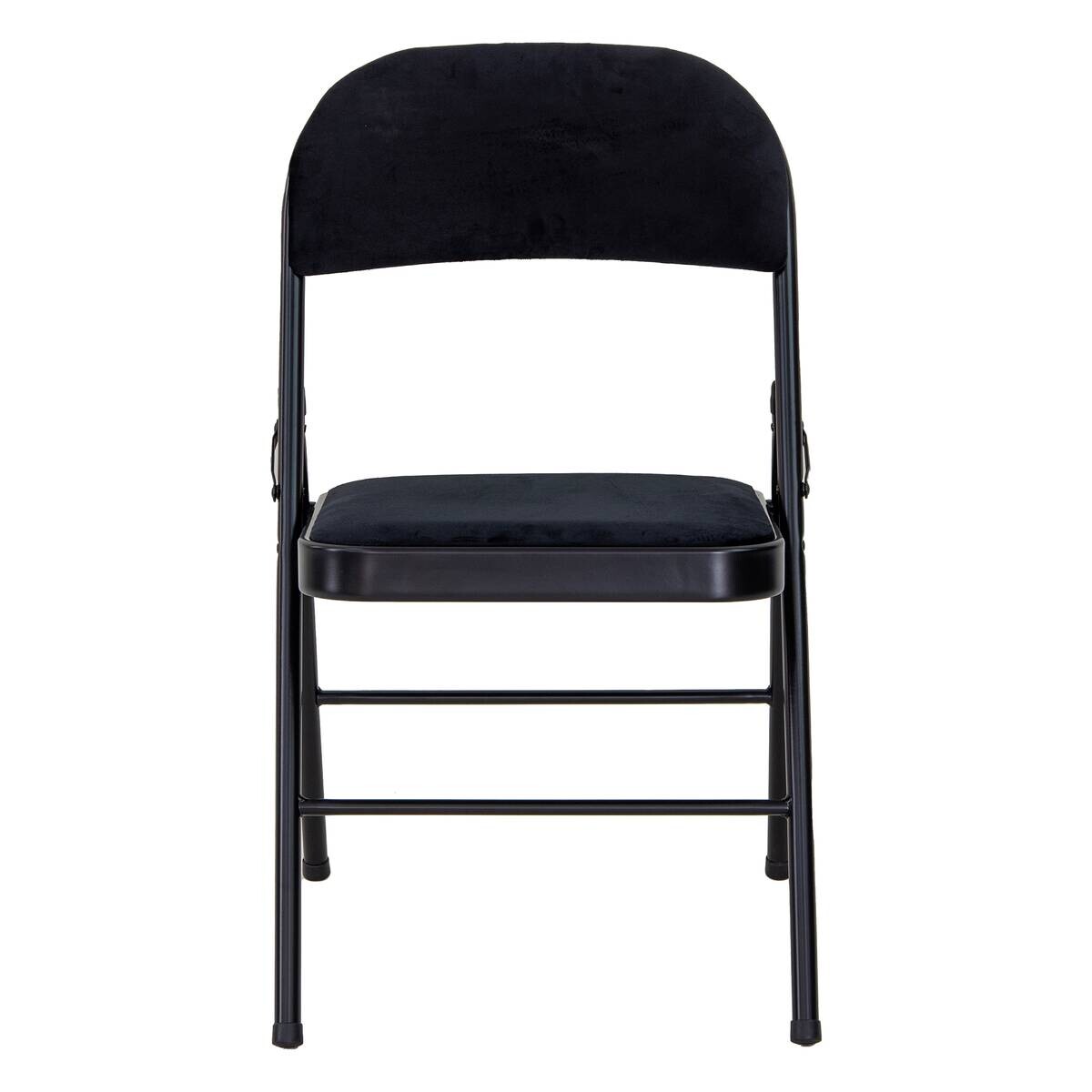 Klappstuhl Sören schwarz Samtoptik B/H/T: ca. 46,5x79x47 cm