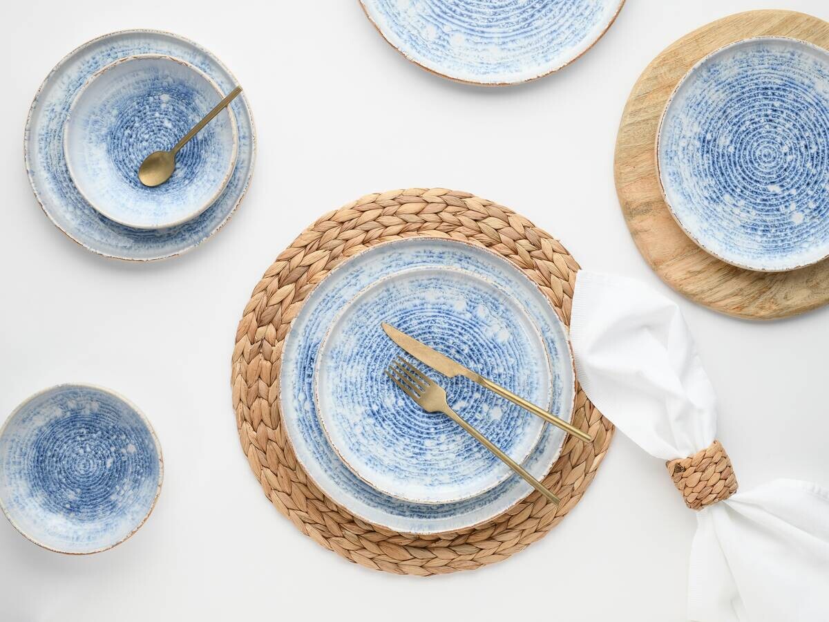 CreaTable Tafelservice Uno multicolor Steinzeug 12 tlg.