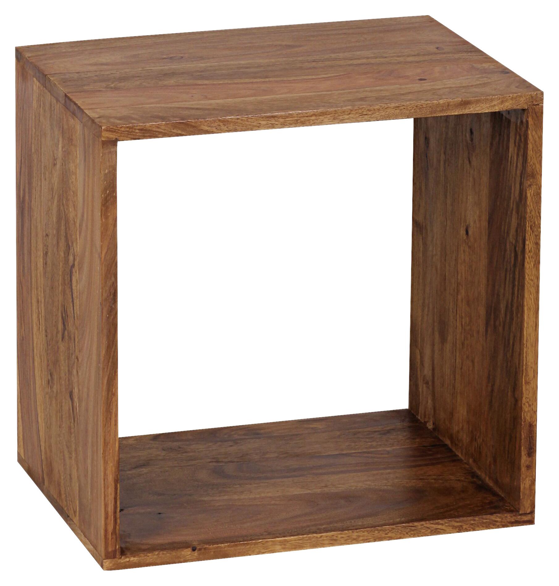 Beistelltisch natur Echtholz B/H/T: ca. 43,5x43,5x33 cm