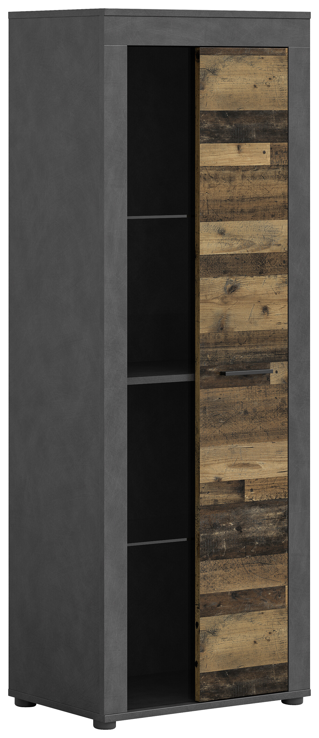 Vitrine Jam Matera Nachbildung Old Wood Nachbildung B/H/T: ca. 159x60x35 cm