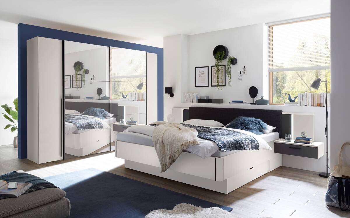 Bettanlage Aschau weiß Liegefläche B/L: ca. 180x200 cm