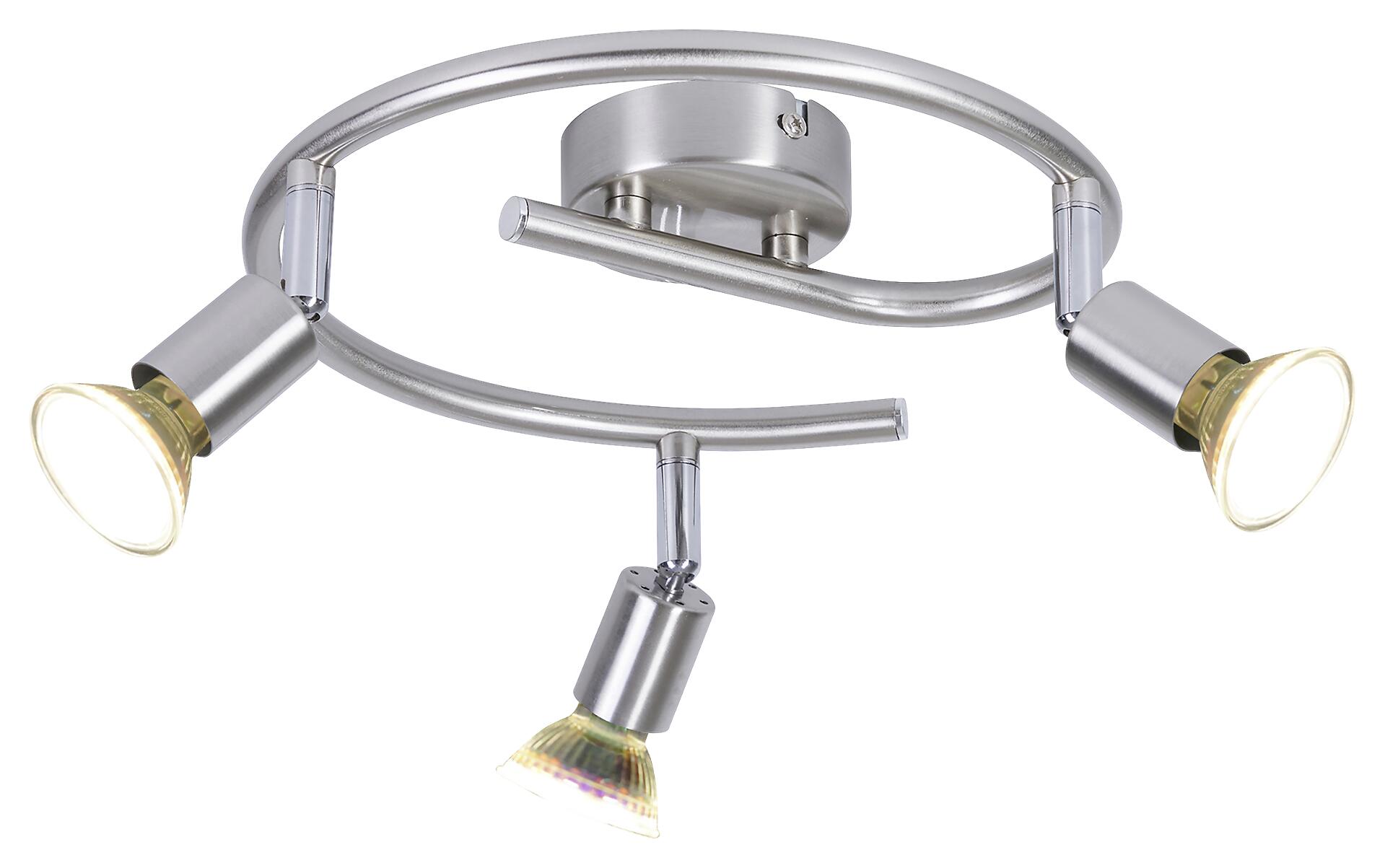 POCOline Spotspirale Boris nickel B/H/L: ca. 25x10x25 cm 3 Brennstellen