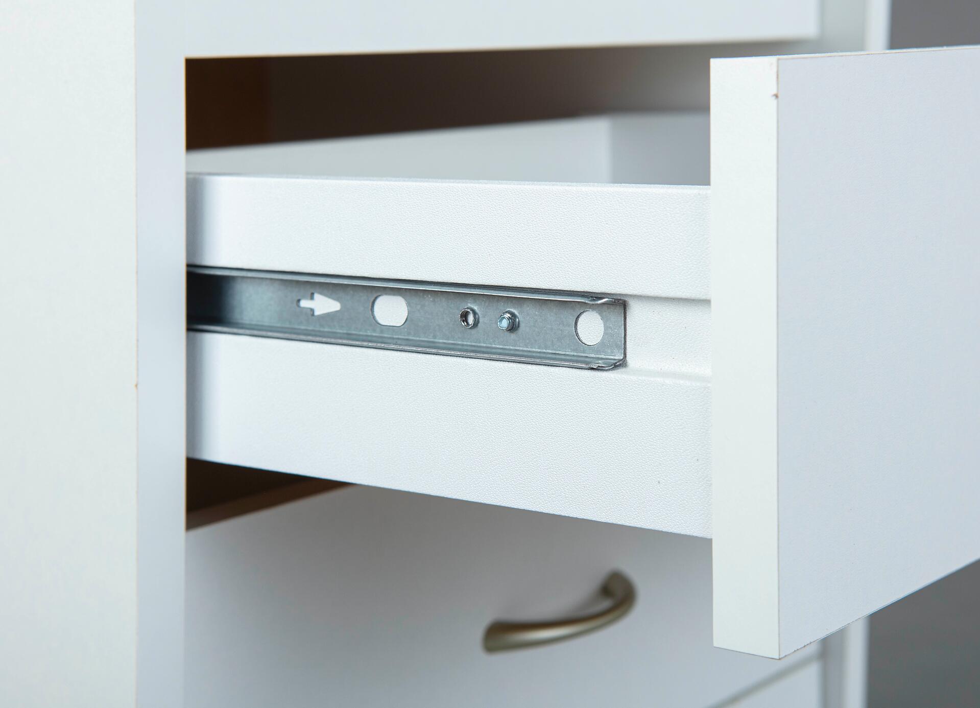 Rollcontainer Pronti weiß B/H/T: ca. 40x65x36 cm