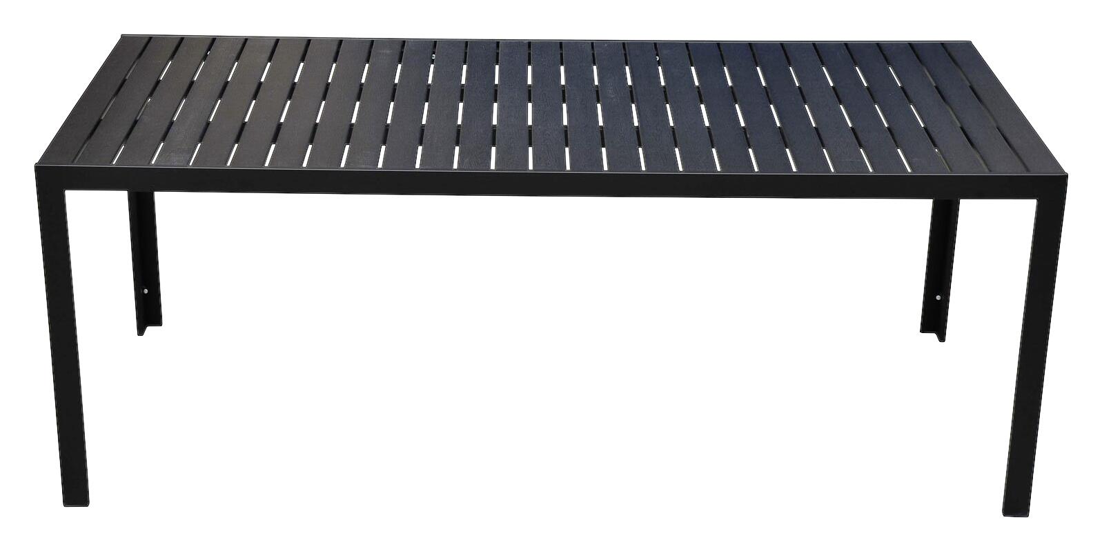 Outsunny Gartentisch schwarz Aluminium B/H/L: ca. 84,5x72x190 cm