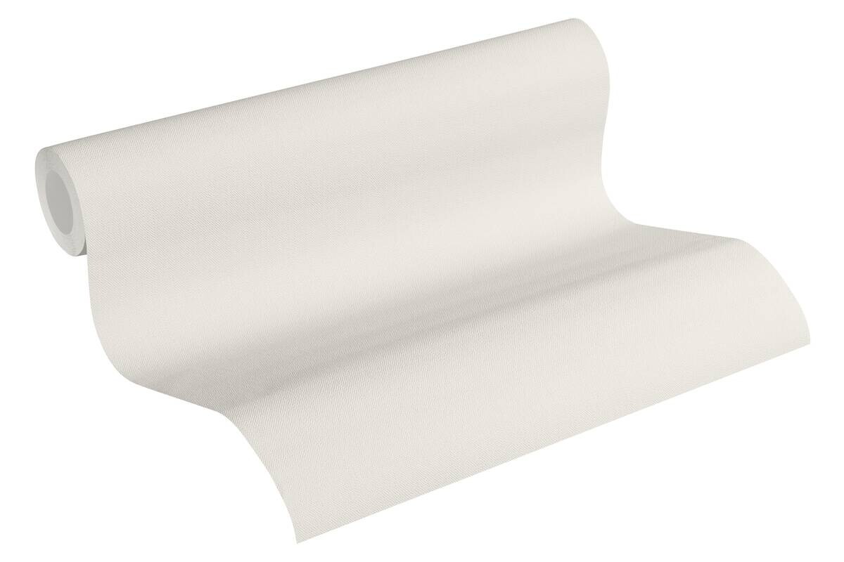 A.S.Creation Vliestapete Blooming Uni creme B/L: ca. 53x1005 cm