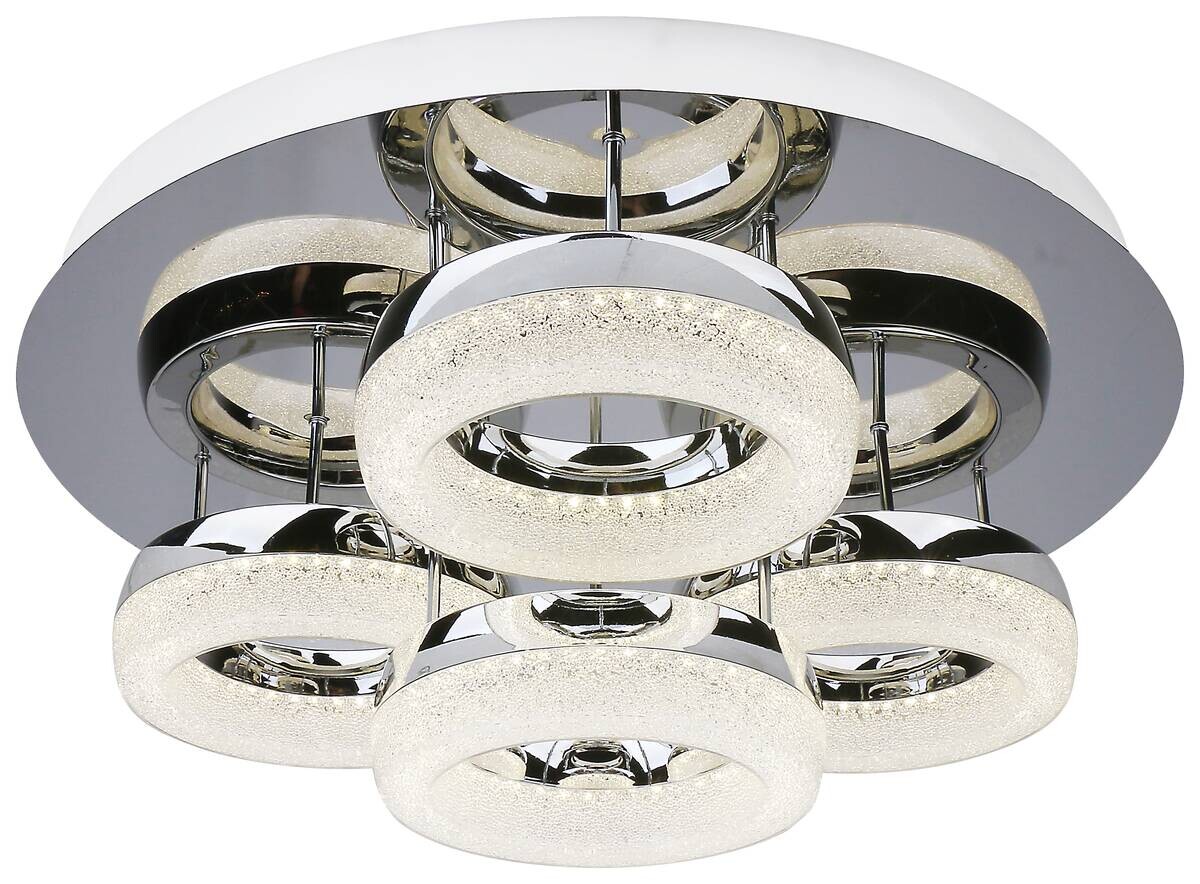 POCOline Deckenleuchte Espen Chrom Metall H/D: ca. 20x48 cm