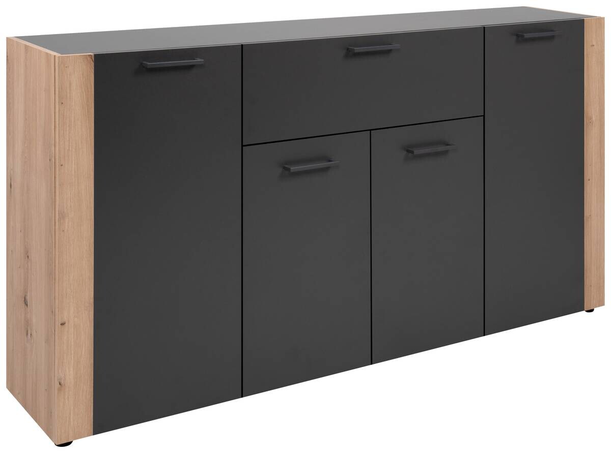 Sideboard Cento anthrazit Eiche Artisan Oak Nachbildung