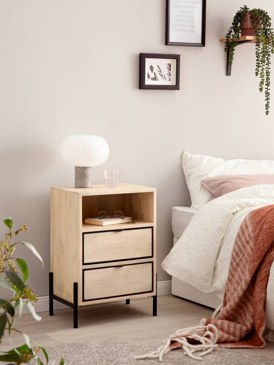 Nachtkonsole braun B/H/T: ca. 43x60x50 cm