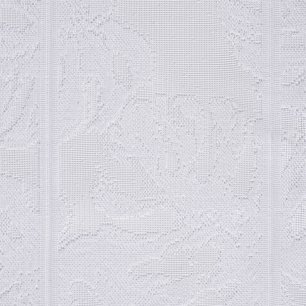 Scheibengardinen-Meterware Blatt weiß H: ca. 80 cm