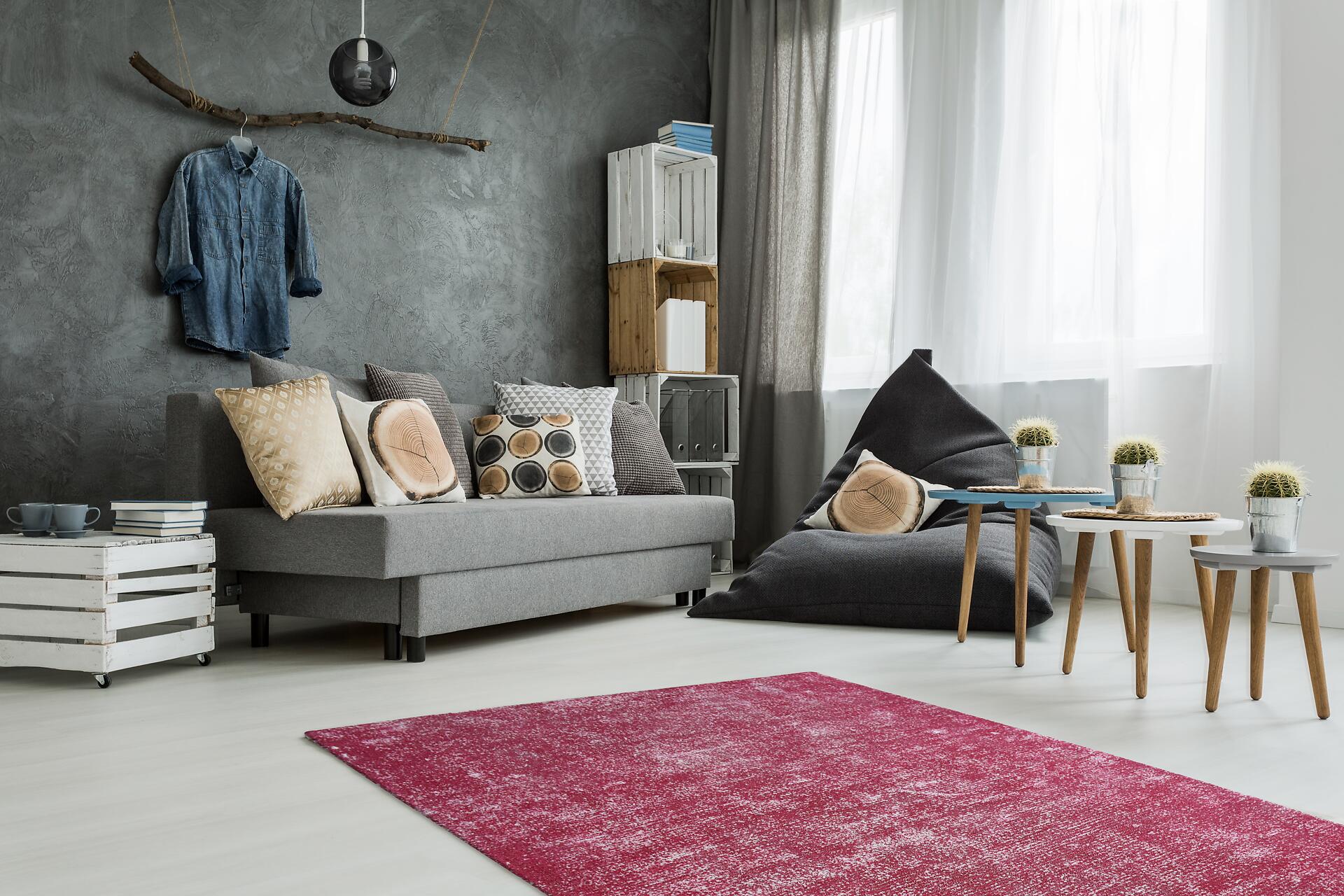 Kayoom Kurzflorteppich Etna 110 rot B/H/L: ca. 160x0,9x230 cm