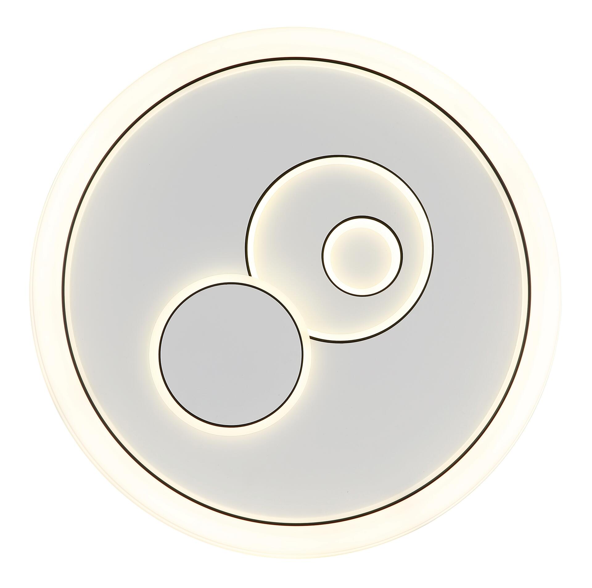 GLOBO LED-Deckenleuchte weiß silber Metall Kunststoff B/D: ca. 7x48 cm