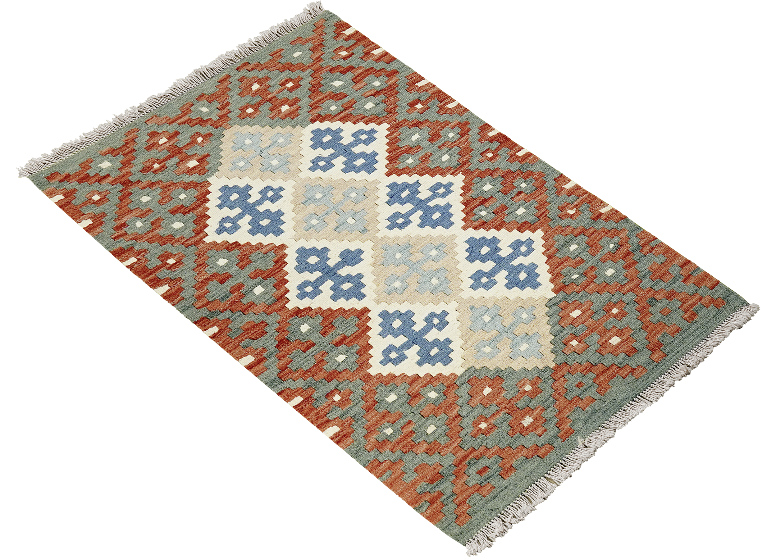 PersaTepp Teppich Kelim Gashgai bunt B/H/L: ca. 87x1x123 cm